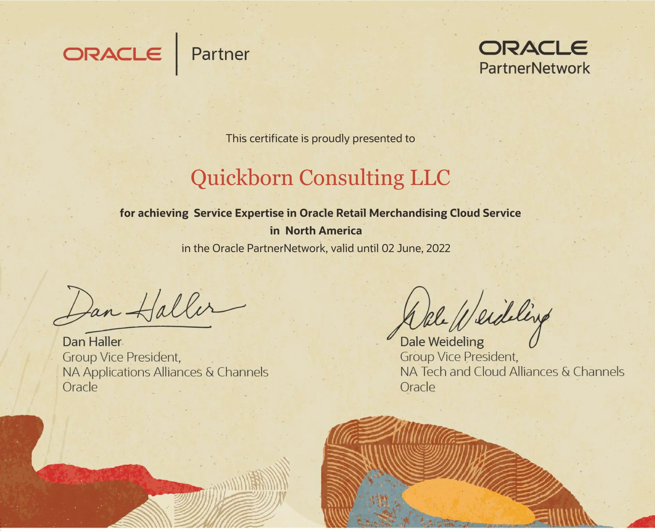 Read more about the article Quickborn is now a certified Oracle Retail Merchandising Cloud Service Expert in North America