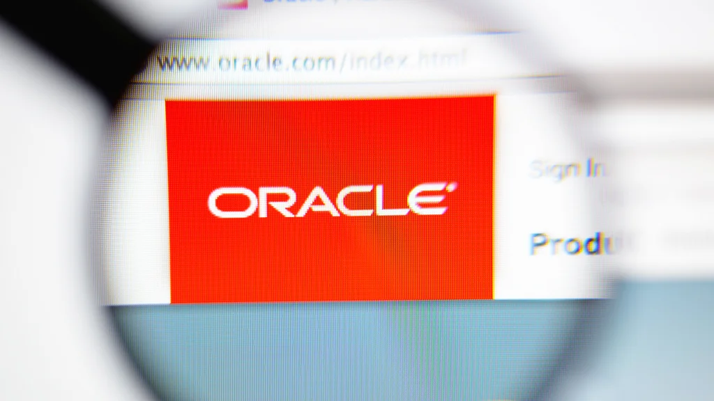 Oracle Logo on Website